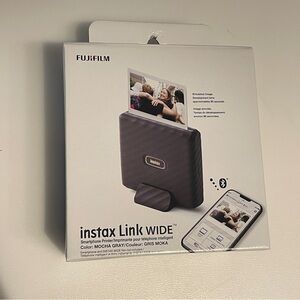 🆕 Fujifilm Instax Link Smartphone Wide Printer - Mocha Gray